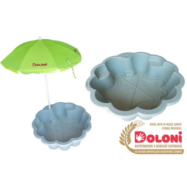 Doloni Pískoviště květ se slunečníkem šedé