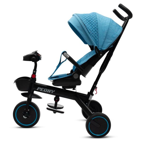 Dětská tříkolka Baby Mix Peony EVA modrá (obrázek 9)