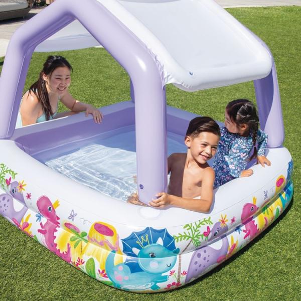 Intex nafukovací dětský bazének Akvárium se stříškou 57470, 157×157×122 cm (obrázek 3)