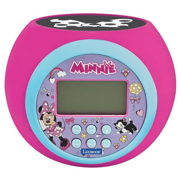Budík s projektorom Myška Minnie