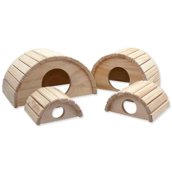 Domeček Small Animals Půlkruh dřevěný 16,5x15x8cm (obrázek 3)