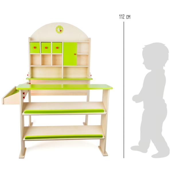 Small Foot Dřevěný prodejní stánek zelený (obrázek 4)