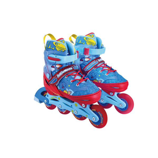 Dětské kolečkové brusle - Modro-červené (vel. 30-33)