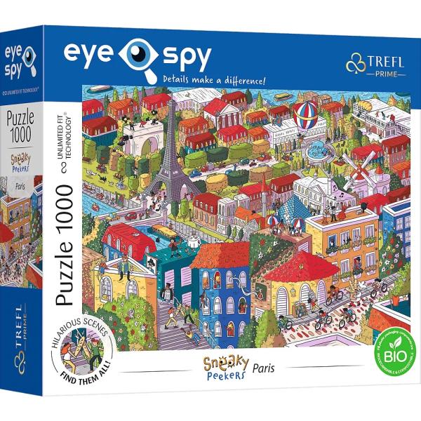 Trefl Puzzle Eye-Spy Sneaky Peekers, Paříž 1000 dílků