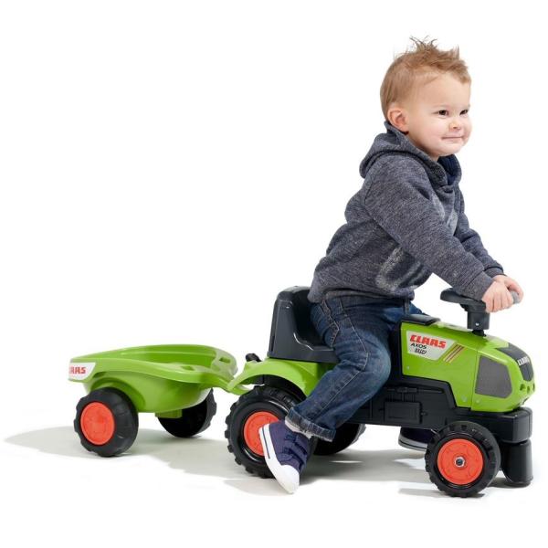 Falk Odrážedlo 1012B Baby Claas Axos s vlečkou