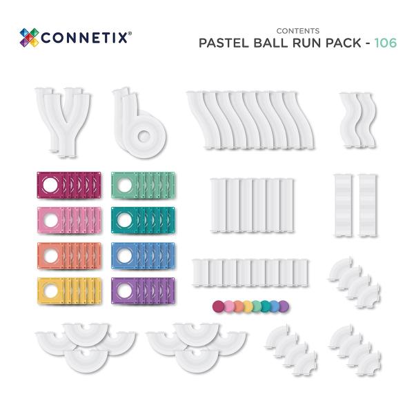 CONNETIX® Pastel Ball Run Pack magnetická stavebnice 106 ks (obrázek 11)