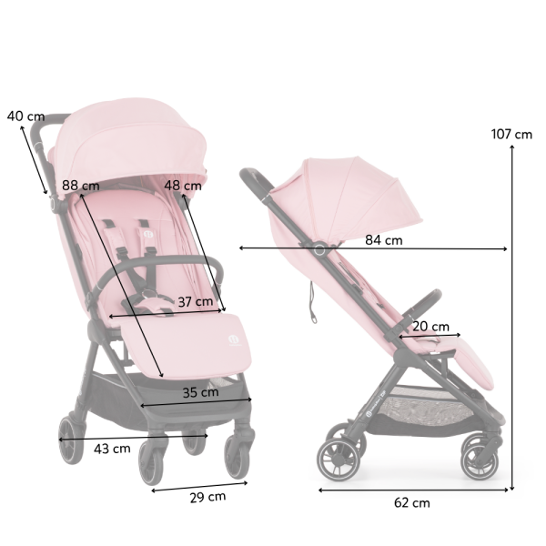 PETITE&MARS Kočárek sportovní Zip Silky Rose (obrázek 8)