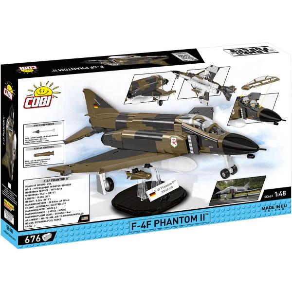 Cobi Armed Forces F-4F Phantom II, 1:48, 676 k