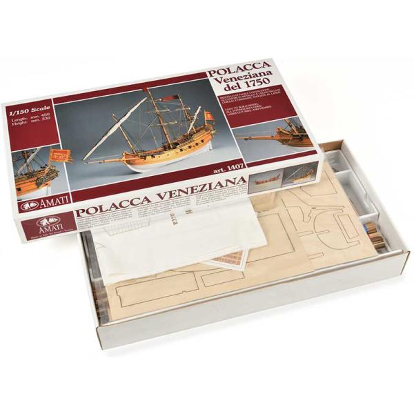 AMATI Polacca benátská loď 1750 kit (obrázek 4)