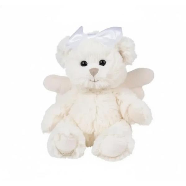 BK KAITLYN OFF/WHITE medveď s mašľou na hlave (18 cm) Bukowski Design
