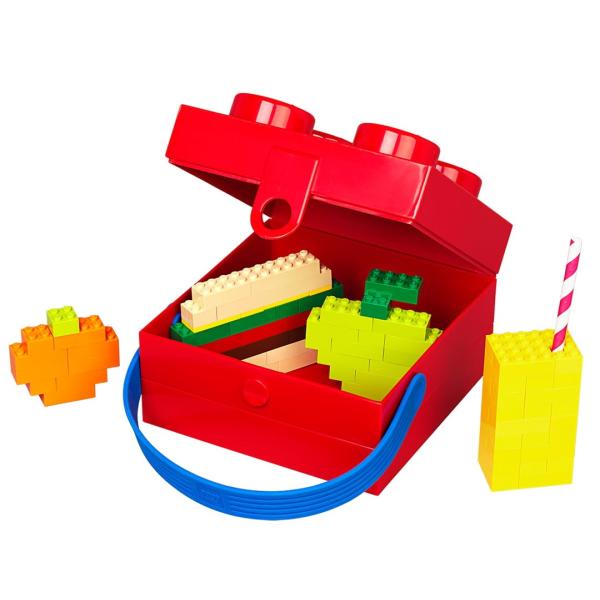 LEGO box s rukojetí - červená (obrázek 3)