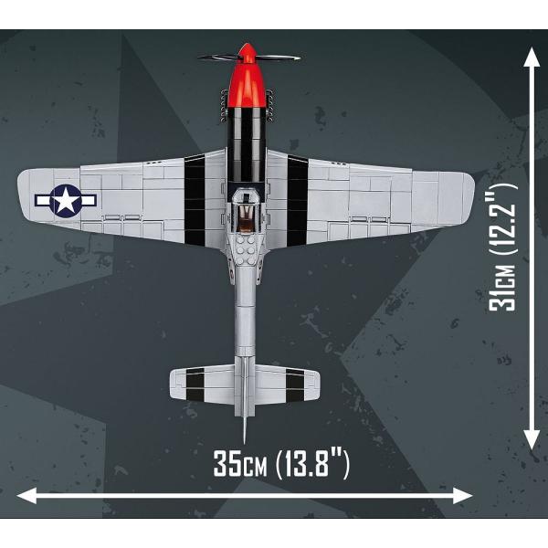 Cobi 5846 TOP GUN P-51 D Mustang, 1:32, 350k, 1f (obrázek 6)