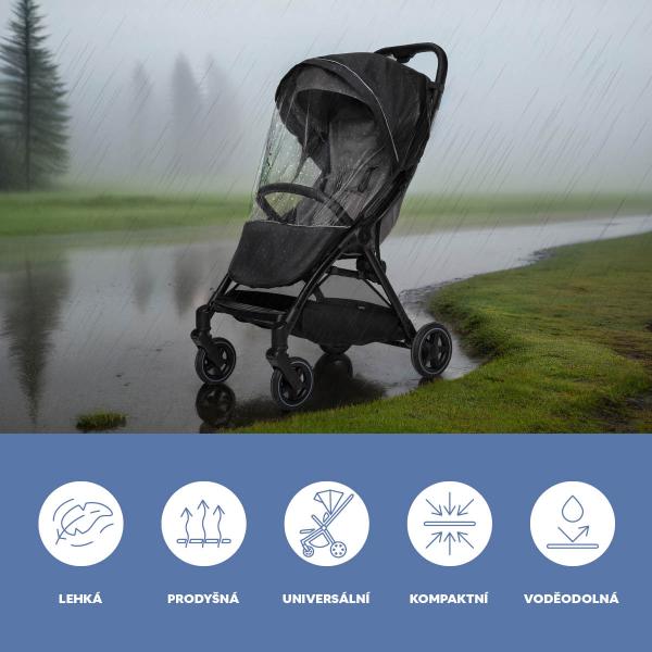 Potah na kočárek univerzální exkluzivní, Black