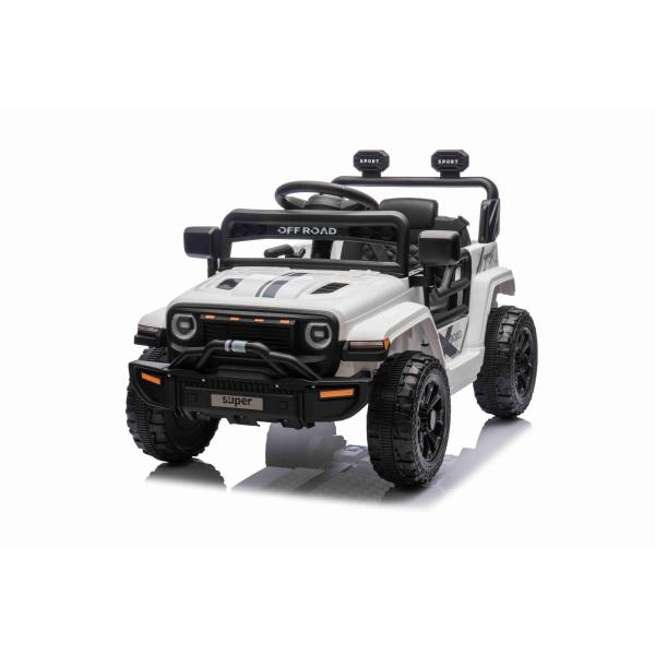 Elektrické autíčko OFFROAD NEW s pohonem zadních kol, bílé, Lithiová baterie (obrázek 3)