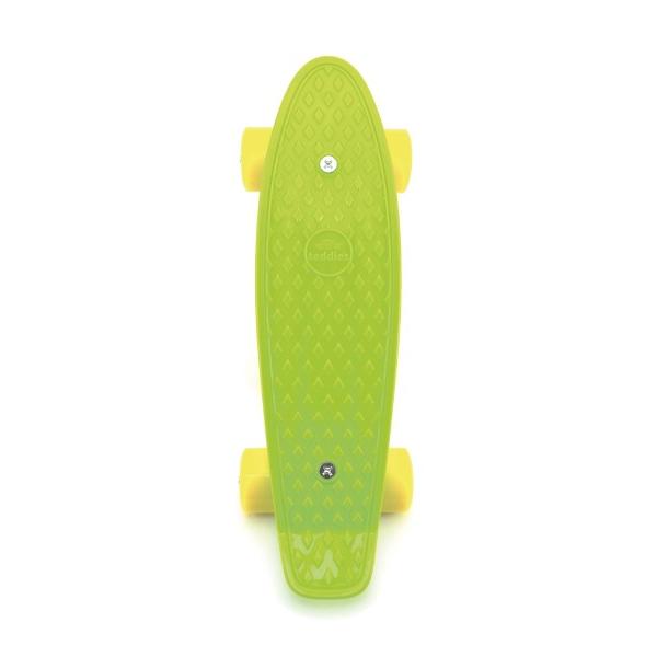 Skateboard - pennyboard 43cm, nosnost 60kg plastové osy, zelená, žlutá kola (obrázek 3)