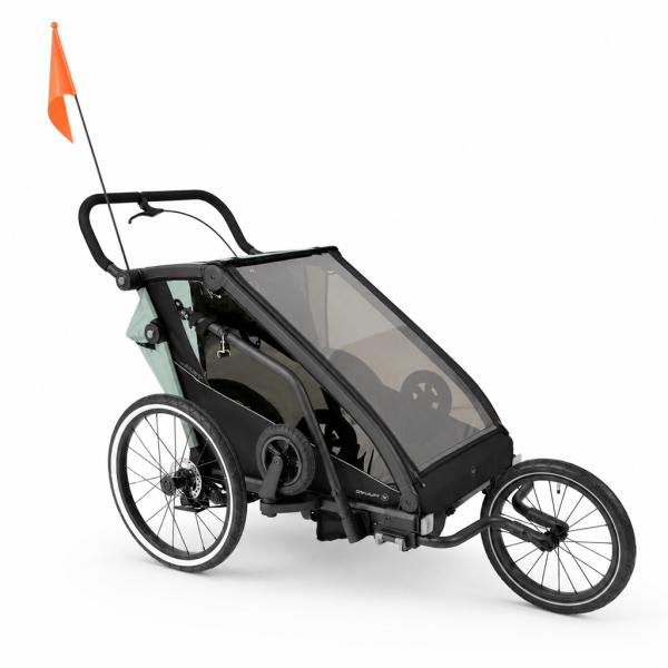 MUUVO Kočík športový, na behanie a za bicykel Trail 3v1 Green