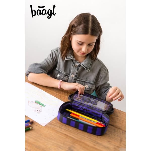 BAAGL Školní penál etui Wednesday (obrázek 5)