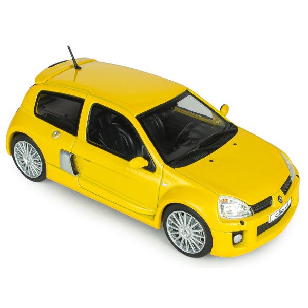 1:43 RENAULT CLIO V6 PH.2 JAUNE SIRIUS 2003 - SOLIDO
