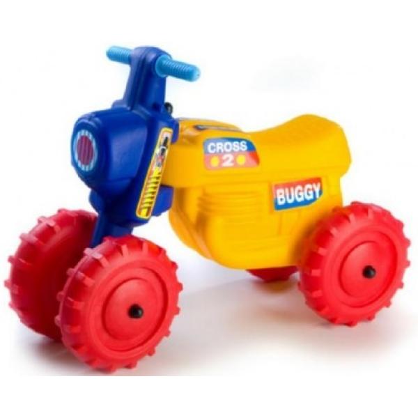 Odrážedlo CROSS 2 žluté plast