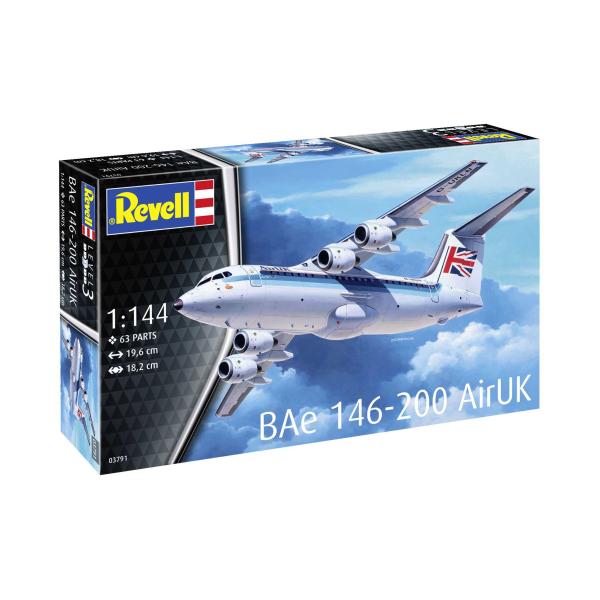 Plastic ModelKit letadlo 03791 - Bae 146 (RJ85) (1:144)