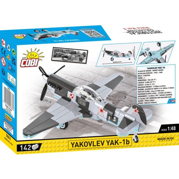 Cobi Armed Forces Jakovlev YAK-1b, 1:48, 142 k