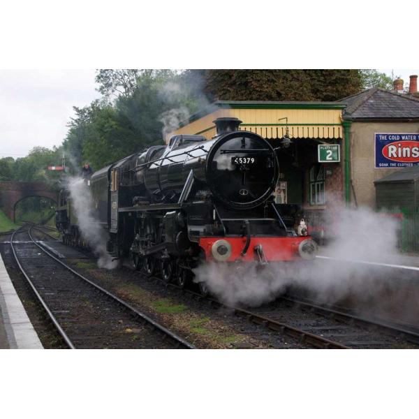 Bigjigs Rail Dřevěná replika lokomotivy Black 5 engine