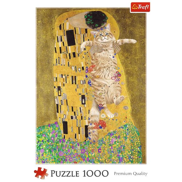 Trefl Puzzle Kočičí polibek 1000 dílků