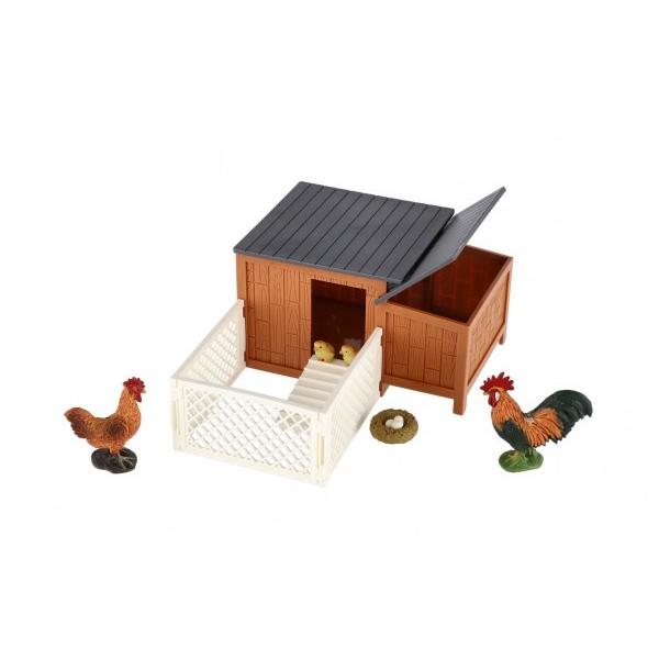 Kurník s výbehom plast s doplnkami