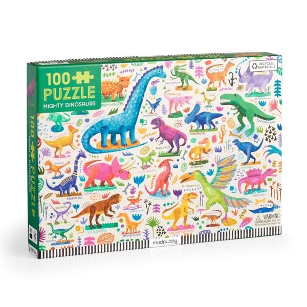 Mudpuppy Puzzle Mocné dinosaury 100 dielikov