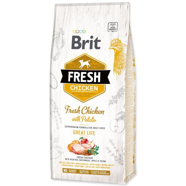 Krmivo Brit Fresh Chicken with Potato Adult Great Life 12kg