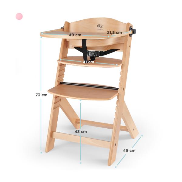 KINDERKRAFT Židle jídelní Enock Wooden (obrázek 7)