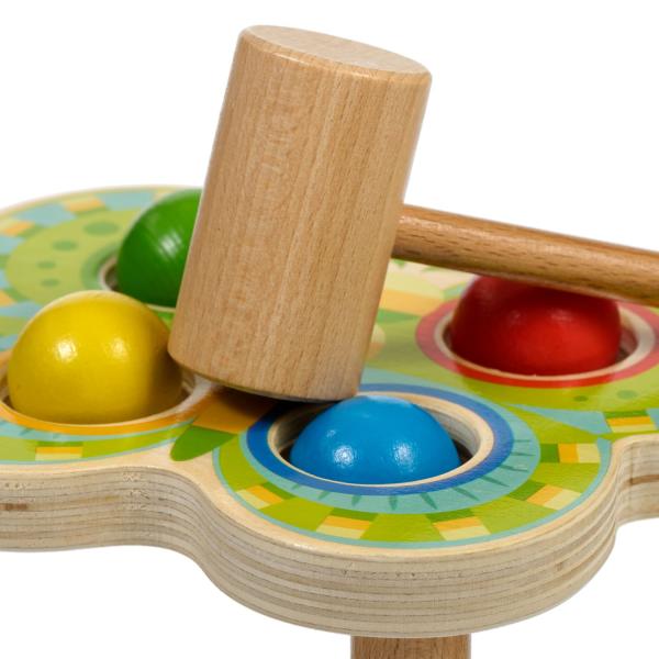 Lucy & Leo 168 Motýl – dřevěná zatloukačka 4 koule