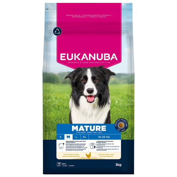 Krmivo EUKANUBA Mature Medium bohaté na čerstvé kuře 3 kg (obrázek 9)