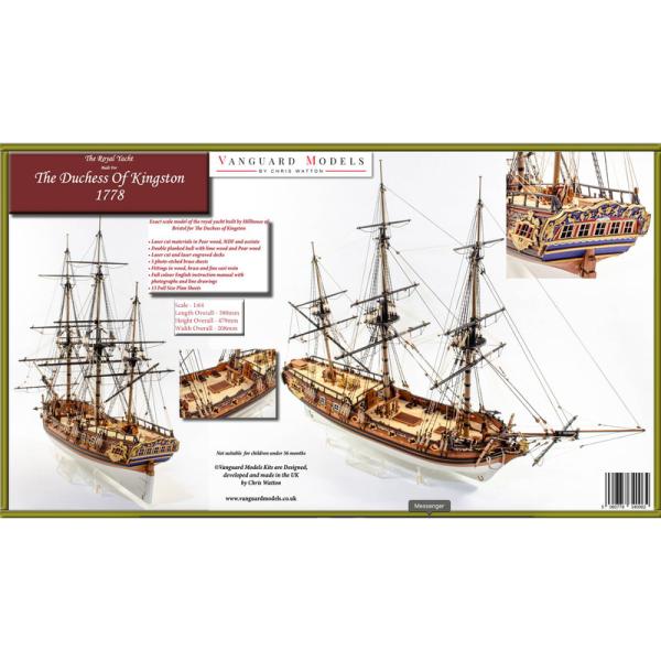 Vanguard Models Duchess of Kingston 1778 1:64 kit (obrázek 9)