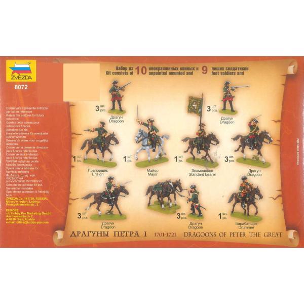 Wargames (AOB) figurky 8072 - Dragoons of Peter the Great (1:72) (obrázek 3)