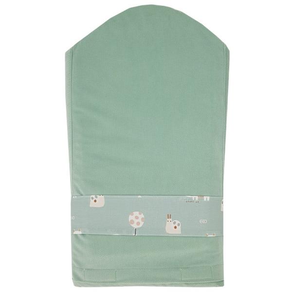 EKO Zavinovačka bavlněná s kokosovou vyjímatelnou vložkou VELVET Dogs Mint 75×75 cm