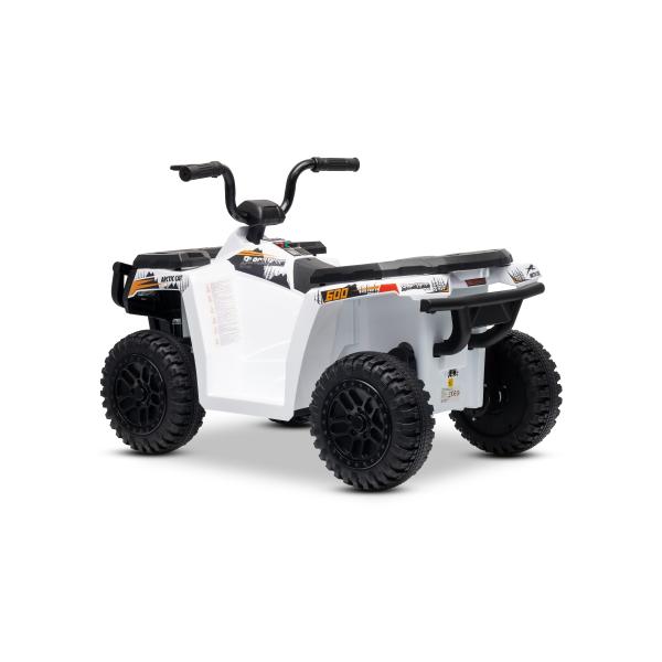 Licencovaná elektrická čtyřkolka Arctic Cat 12V se zadním pohonem, bílá, LED světla, Lít (obrázek 11)