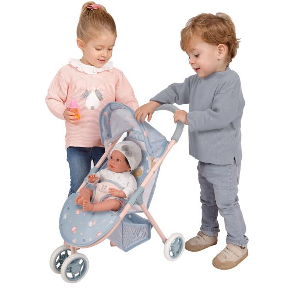 DeCuevas 90280 Sportovní kočárek pro panenky s třemi koly COCO 2024 - 55 cm (obrázek 3)