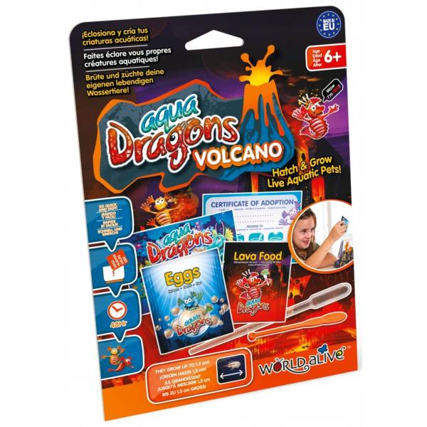 Vajíčka a krmivo pro Vodní dráčky – Volcano LED