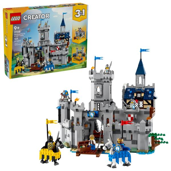 LEGO® Creator 3 v 1 31168 Středověký hrad a rytíři na koních