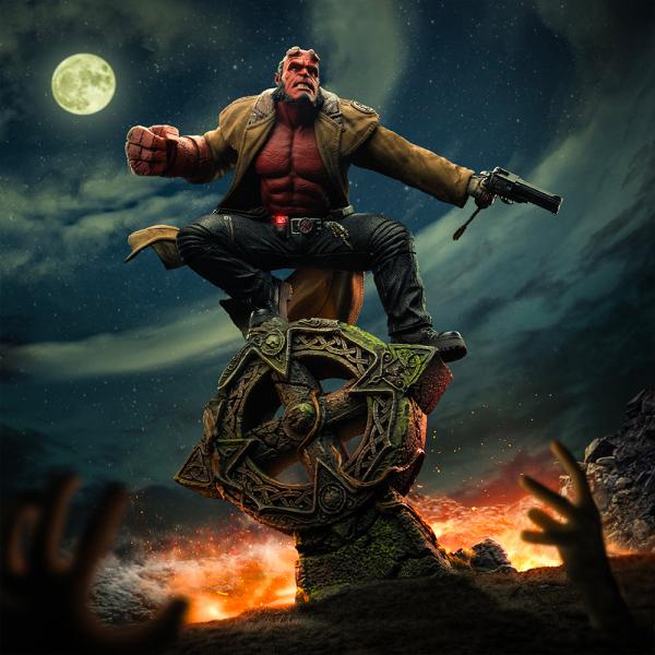 Iron Studios Hellboy 2: Zlatý věk – Hellboy Socha Art Scale 1/10