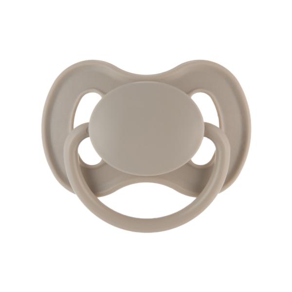 CANPOL BABIES Dudlík kaučukový s kulatou špičkou Nude 6-18m béžový