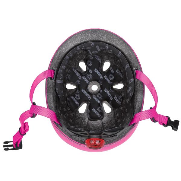 Globber dětská přilba Go Up Lights XXS/XS ( 45-51CM ) Deep Pink (obrázek 5)