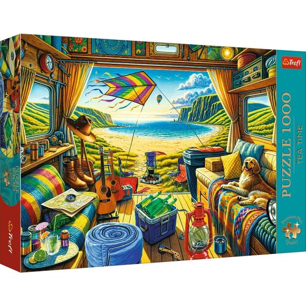 Trefl Puzzle 1000 Premium Plus Quality Tea Time Cestování v karavanu