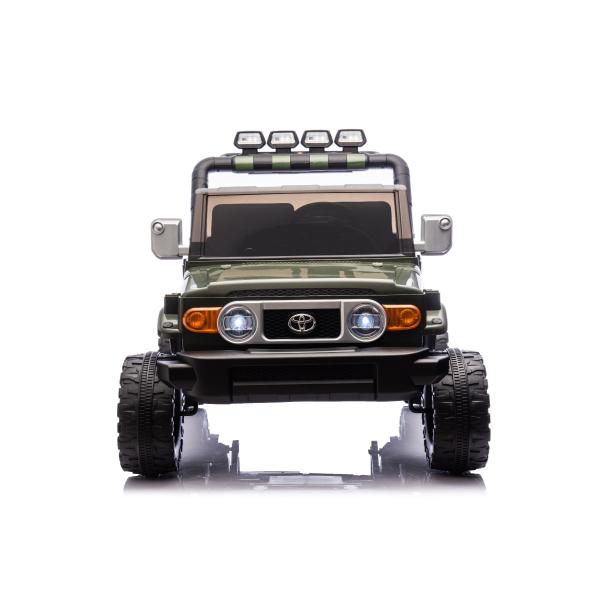 Elektrické autíčko Toyota FJ Cruiser XXL s pohonem 4×4, licencované (Dvou místné), zelené,
