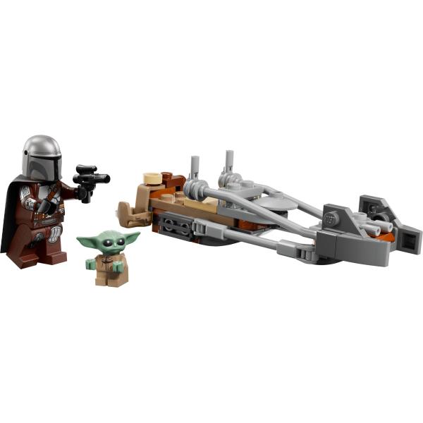LEGO® Star Wars™ 75436 Mandalorian, Grogu a spídr motorka