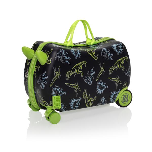 Dětský kufřík na kolečkách Pack&Ride, Dino