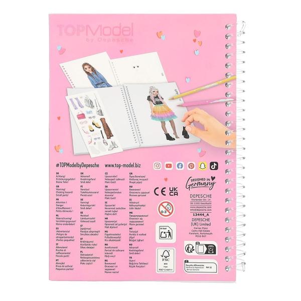 Top Model Omalovánka s nálepkami (obrázek 7)