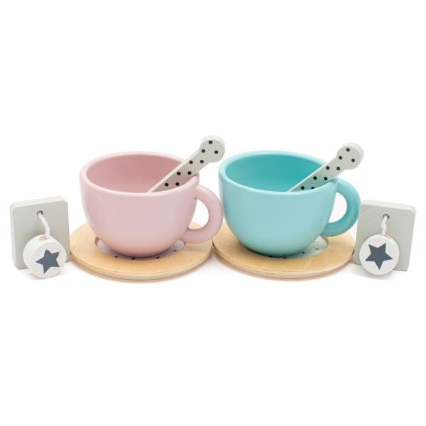 Dětská dřevěná čajová souprava Montessori Baby Mix