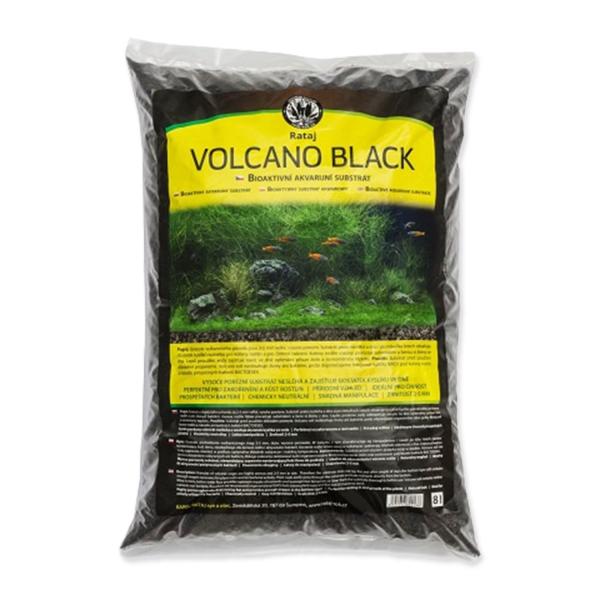 Substrát Rataj Volcano Black černý akvarijní 8l